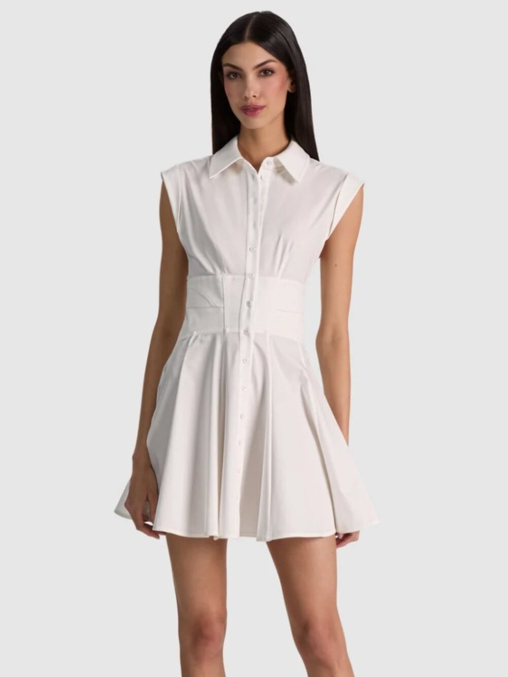 ALICE & OLIVIA BRAND NEW WHITE MINI DRESS